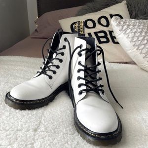 White doc martins